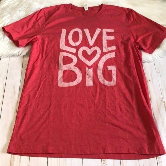 Tops - Love Big Tee size Large EUC